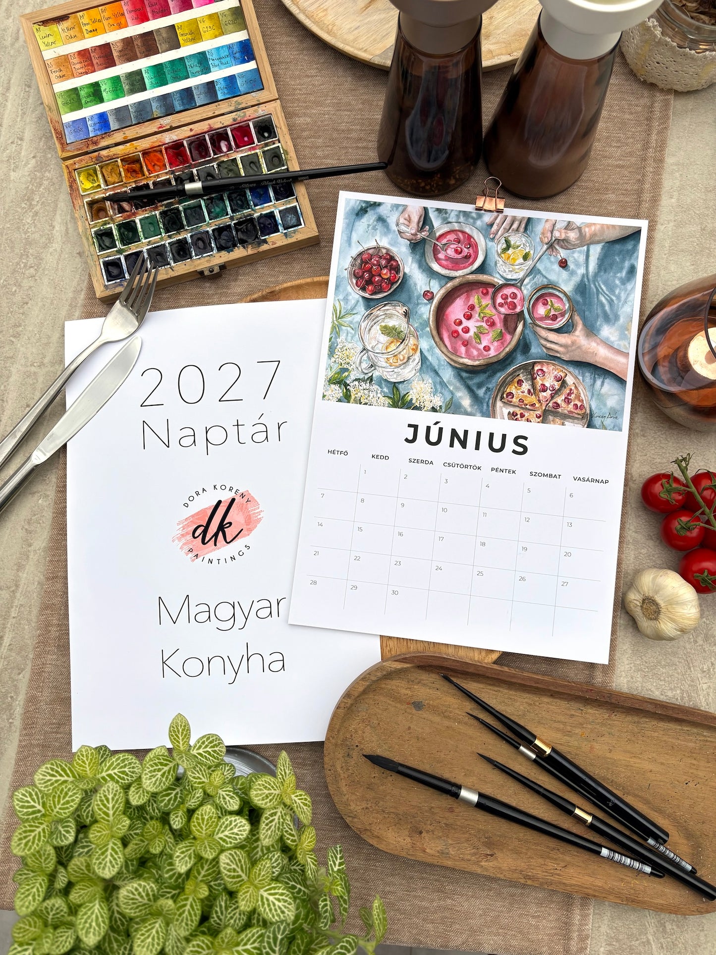 2027 Calendar - Hungarian Cuisine