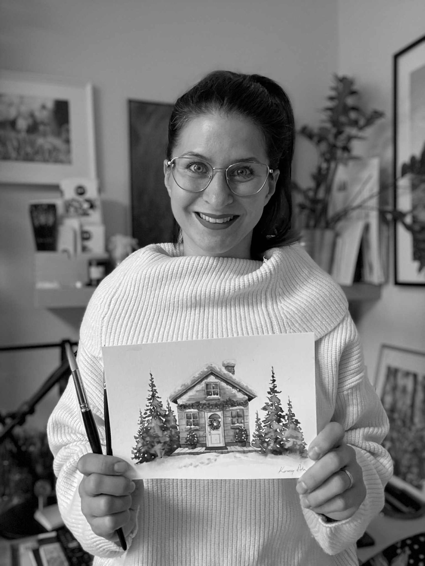 Akvarell Workshop - Karácsonyi kunyhó - december 5. (szombat)