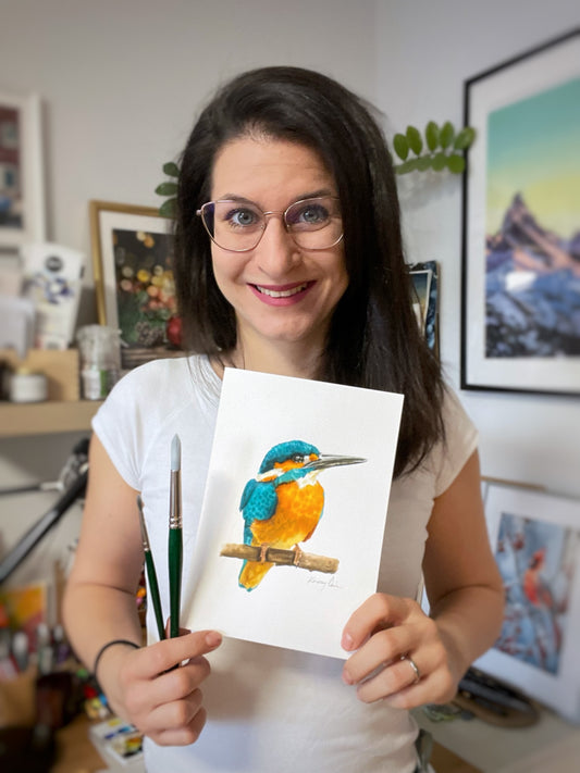 Akvarell Workshop - Jégmadár Festés - Február 28. (szombat)