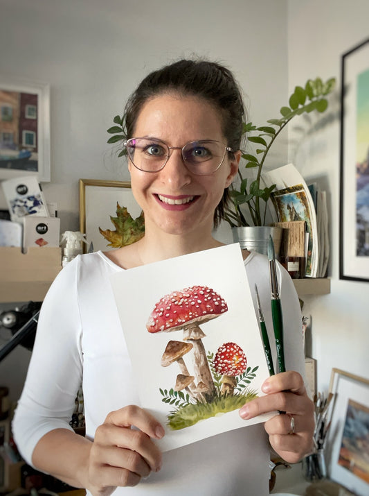 Akvarell Workshop - Gomba Festés - Március 28. (szombat)