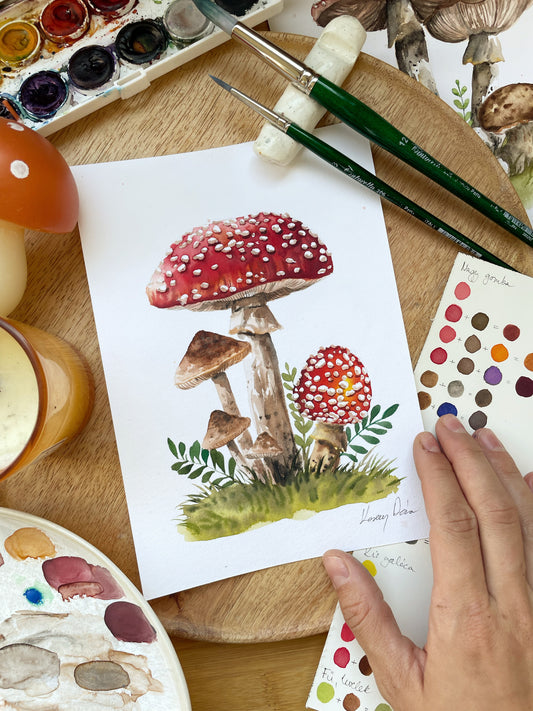 Akvarell Workshop - Gomba Festés - Március 28. (szombat)