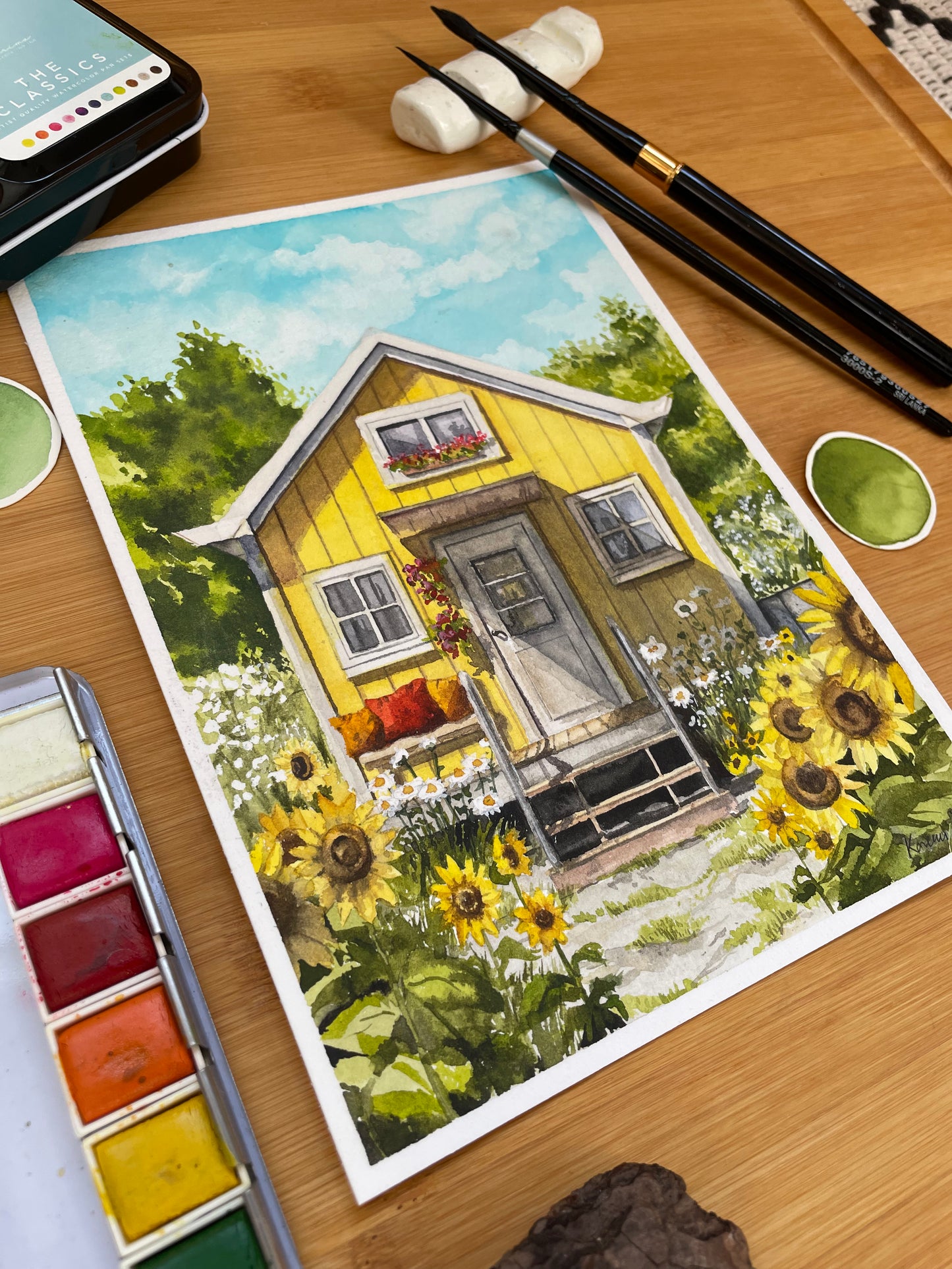 Napraforgó ház (augusztus) // Sunflower house (August)