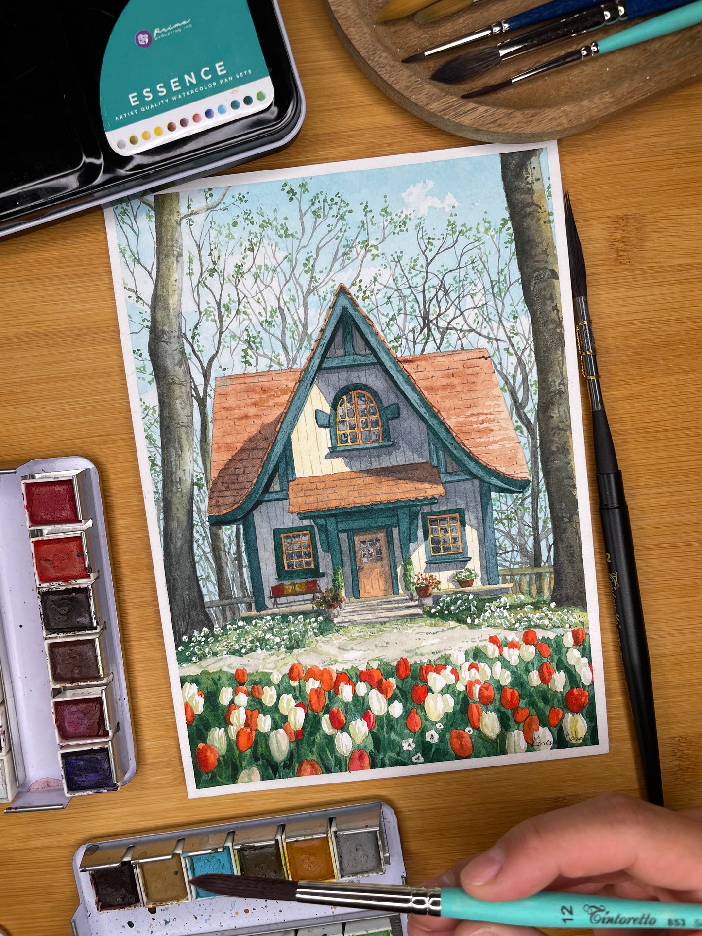 Tulipános ház (március) // Tulip house (March)