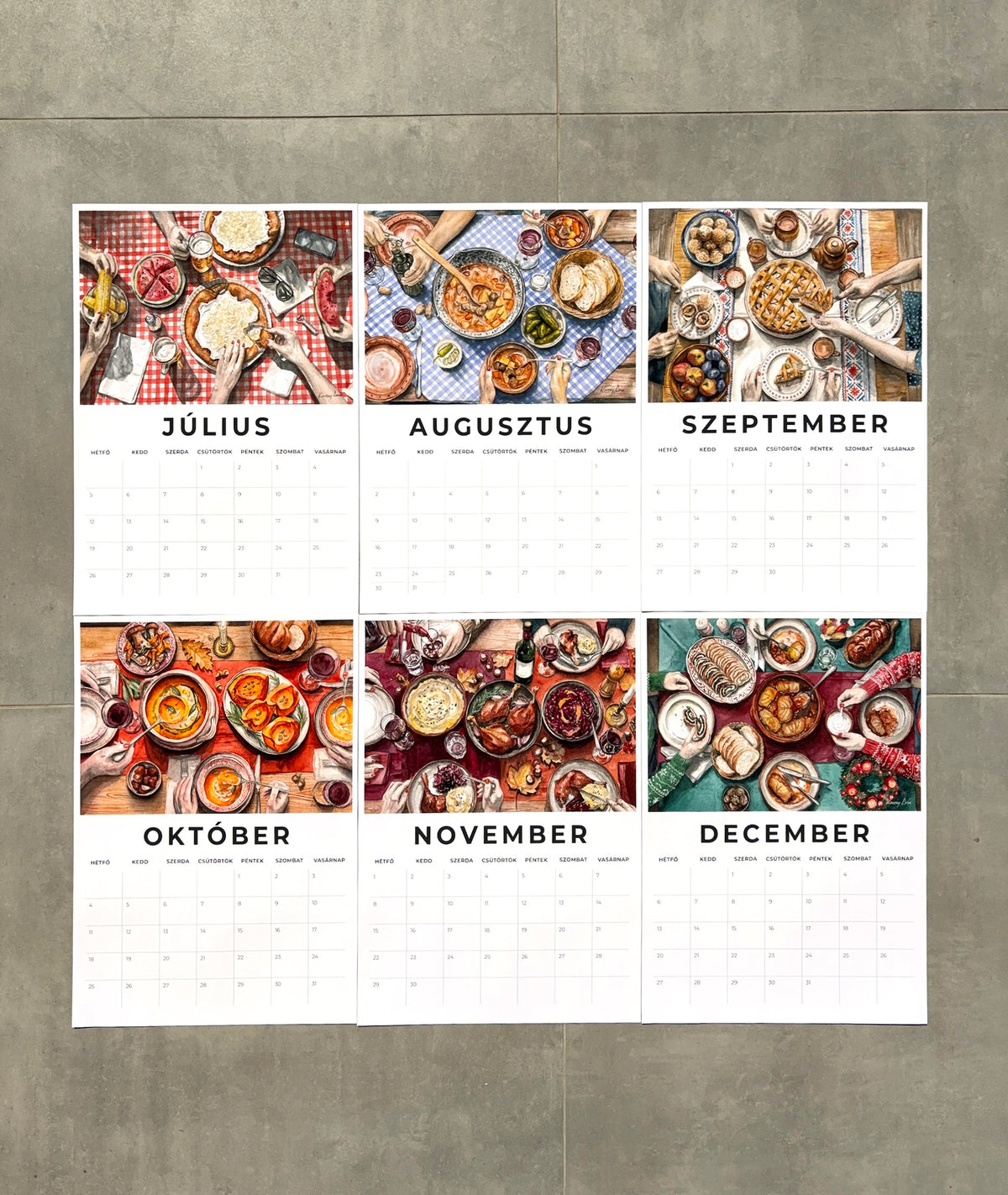 2027 Calendar - Hungarian Cuisine