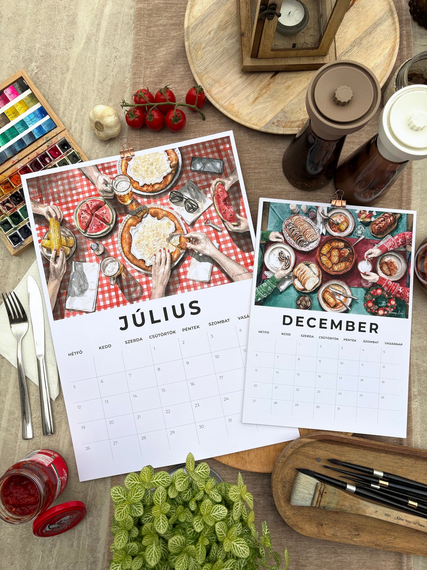 2027 Calendar - Hungarian Cuisine