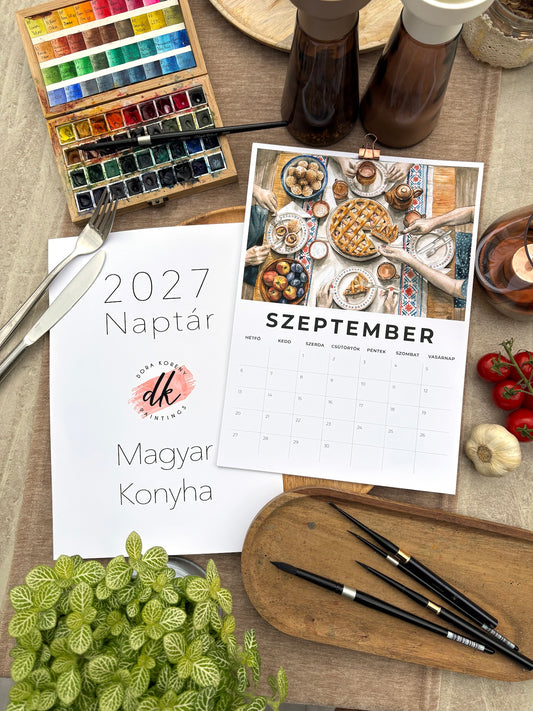 2027 Naptár - Magyar Konyha