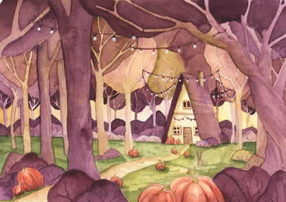 Kunyhó Tökökkel // House with Pumpkins