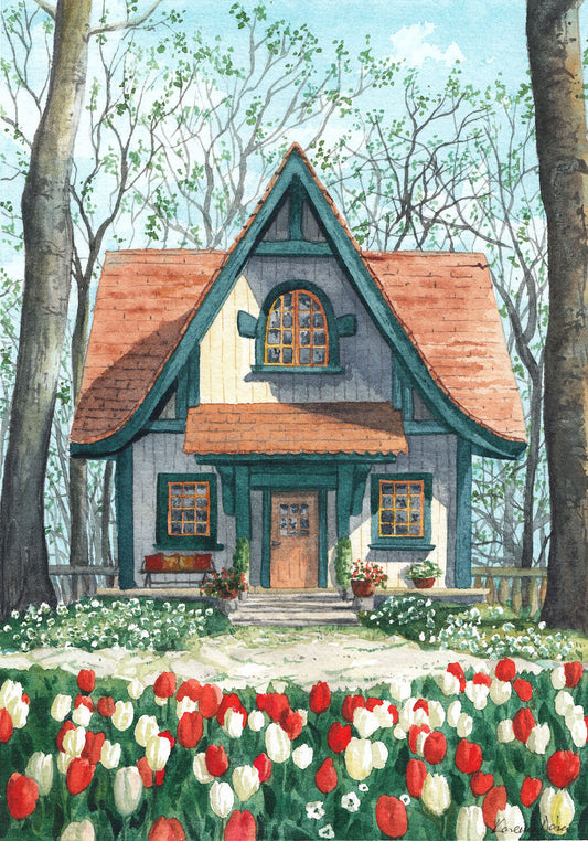 Tulipános ház (március) // Tulip house (March)