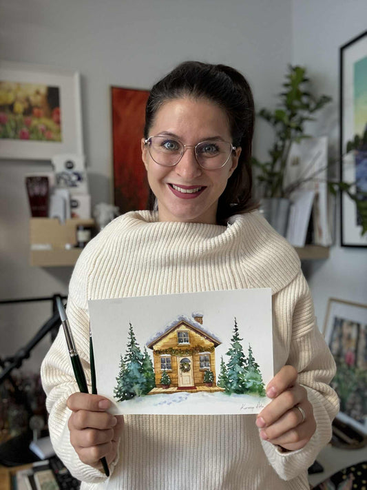 Akvarell Workshop - Karácsonyi hangulat - december 6. (szombat)