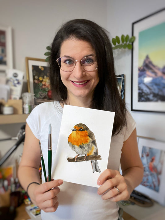 Akvarell Workshop - Vörösbegy Festés - Április 25. (szombat)