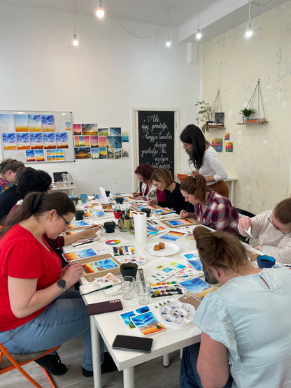 Esti Akvarell Workshop - Naplemente festés - Szeptember 30. (szerda)