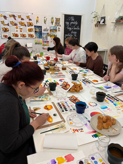 Akvarell Workshop - Alvó Róka Festés - szeptember 26. (szombat)